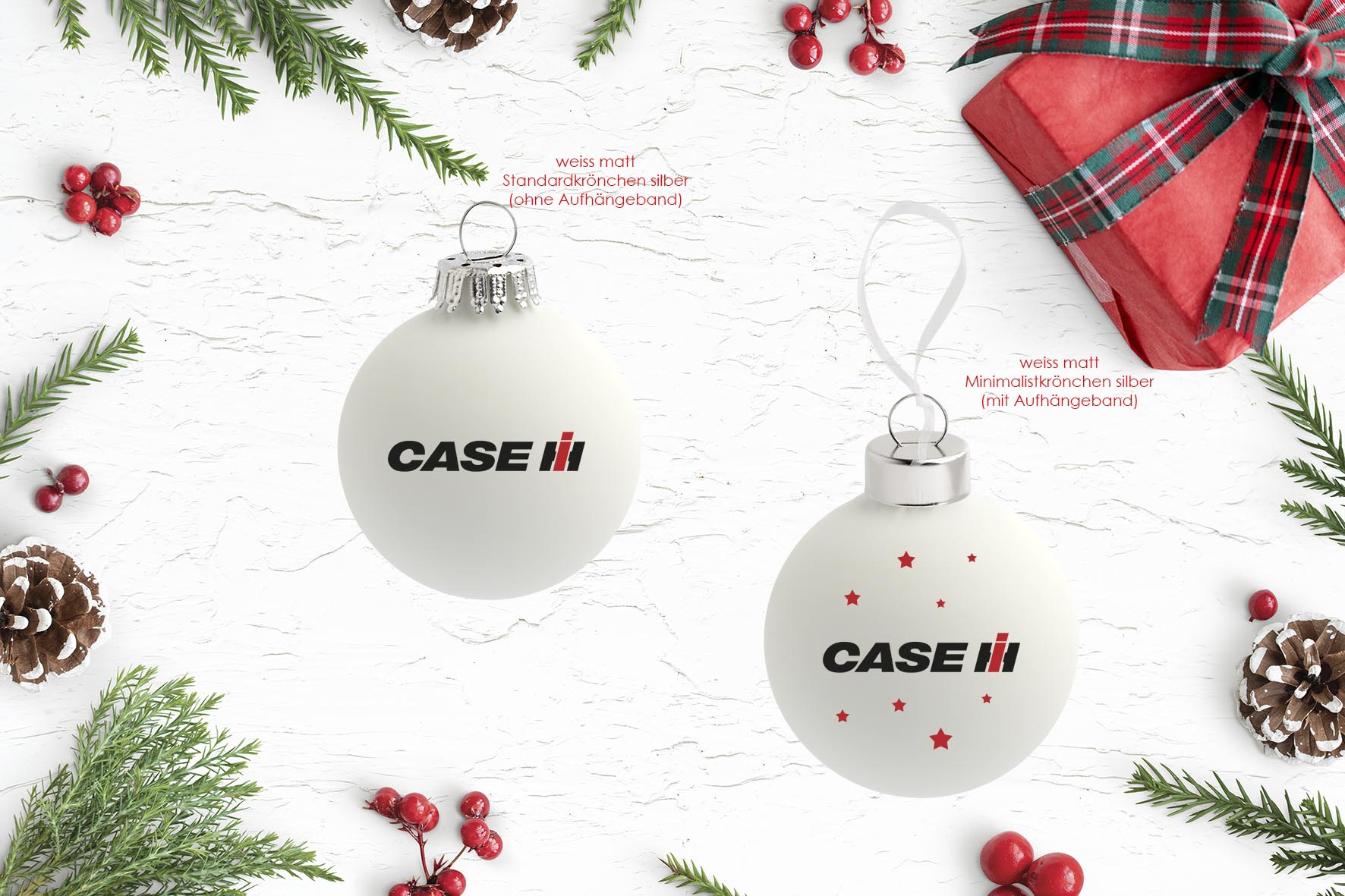 Christbaumkugeln 4er-Set